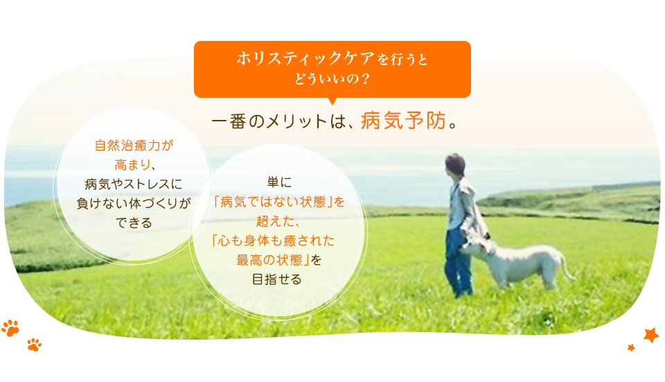 ホリスティックケアを行うと どういいの？