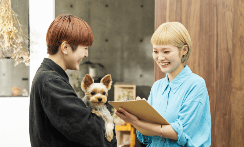 お客様の悩みに寄り添うシーン
